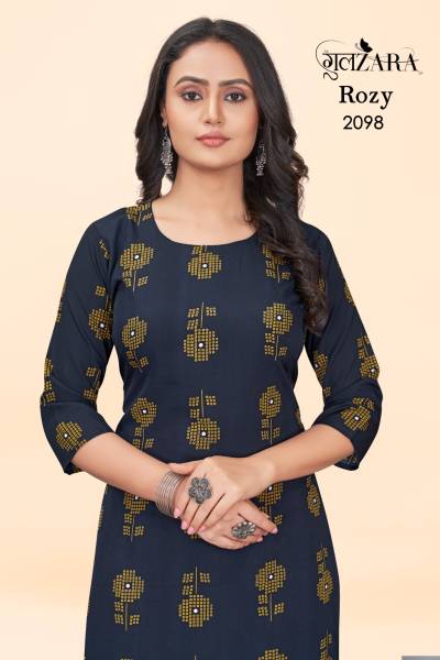 ROZY BY GULZARA SOFT CREPE KURTI WHOLESALER IN INDIA